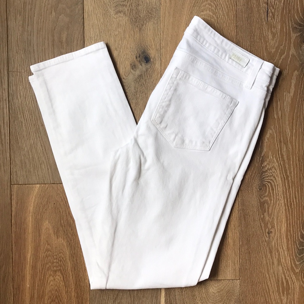 White Paige Skyline Ankle Peg Jeans